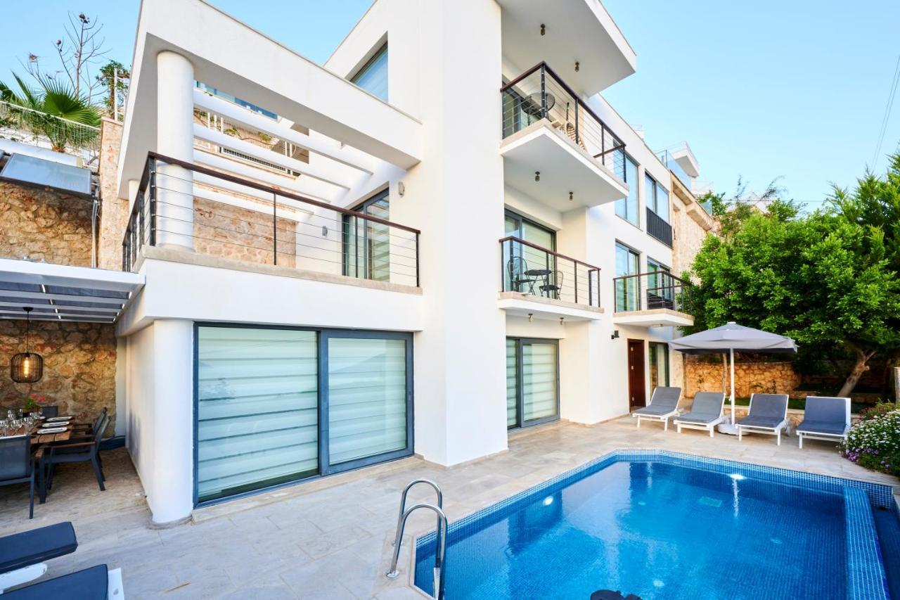 Luxus Villa Skyla Mit 5 Schlafzimmern & Meer-Blick Kaş Buitenkant foto