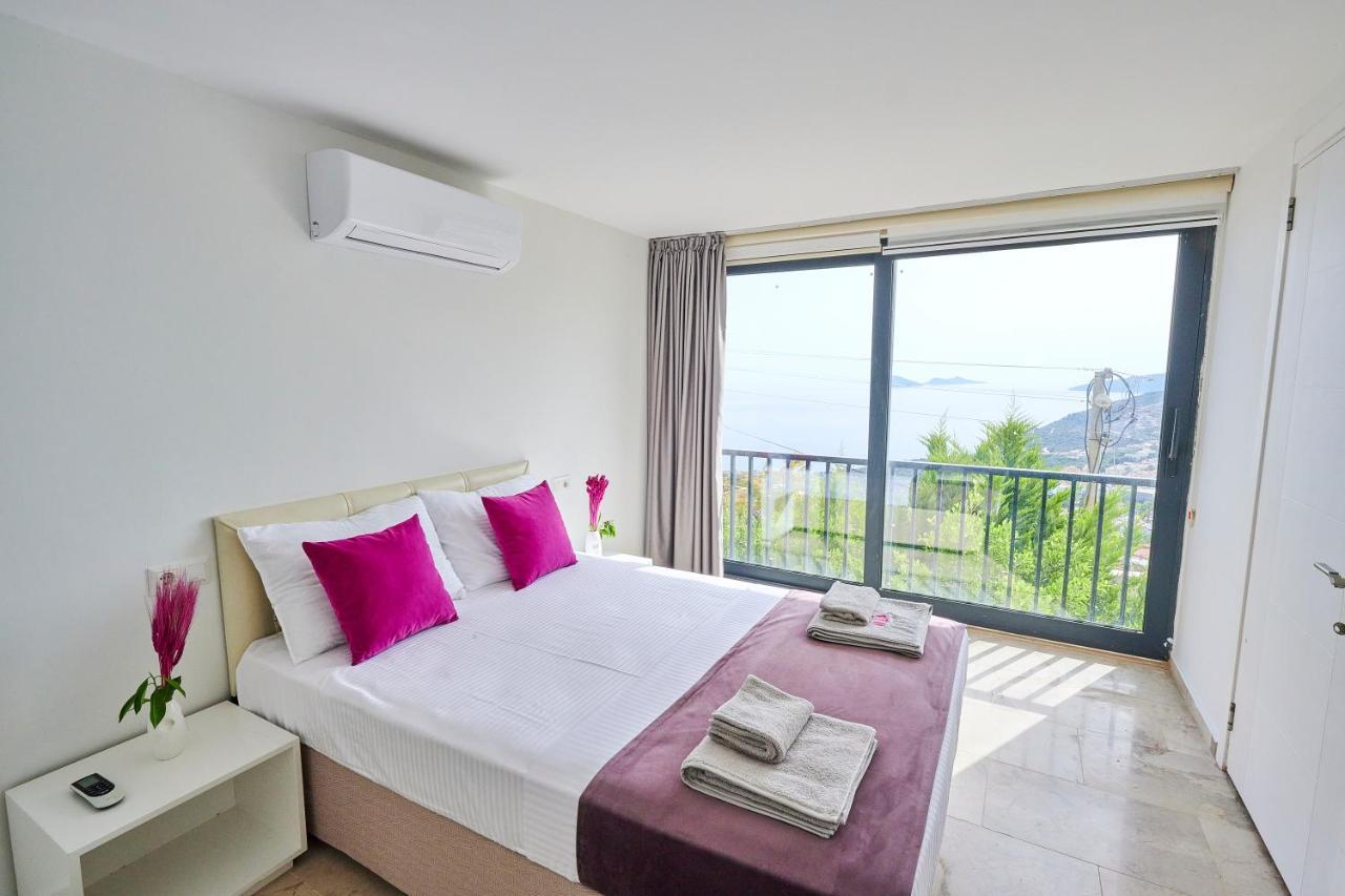 Luxus Villa Skyla Mit 5 Schlafzimmern & Meer-Blick Kaş Buitenkant foto