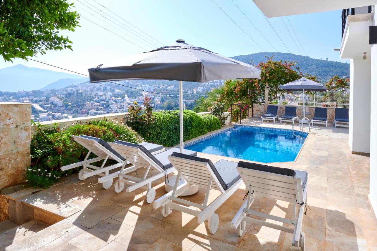 Luxus Villa Skyla Mit 5 Schlafzimmern & Meer-Blick Kaş Buitenkant foto