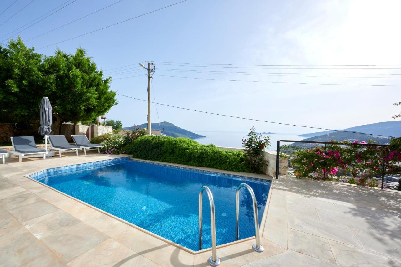 Luxus Villa Skyla Mit 5 Schlafzimmern & Meer-Blick Kaş Buitenkant foto