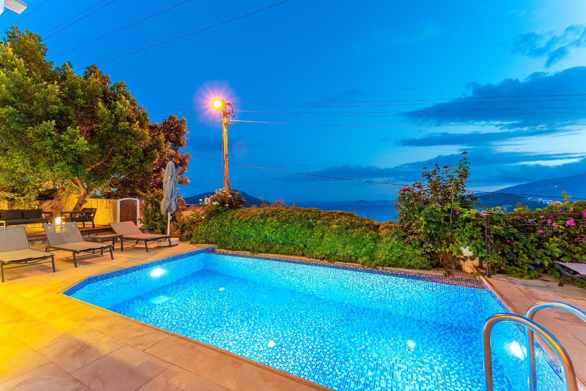 Luxus Villa Skyla Mit 5 Schlafzimmern & Meer-Blick Kaş Buitenkant foto